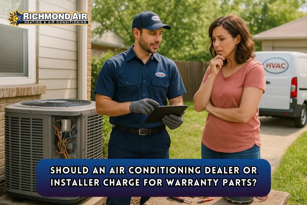 Should an Air Conditioning Dealer or Installer Charge for Warranty Parts