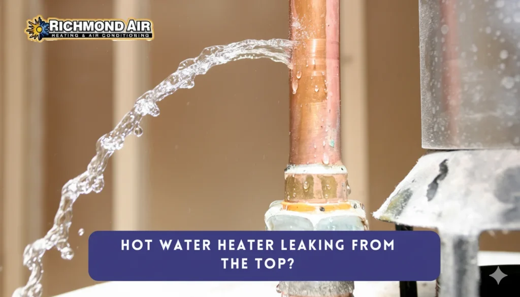 WATER HEATER LEAKING FROM THE TOP