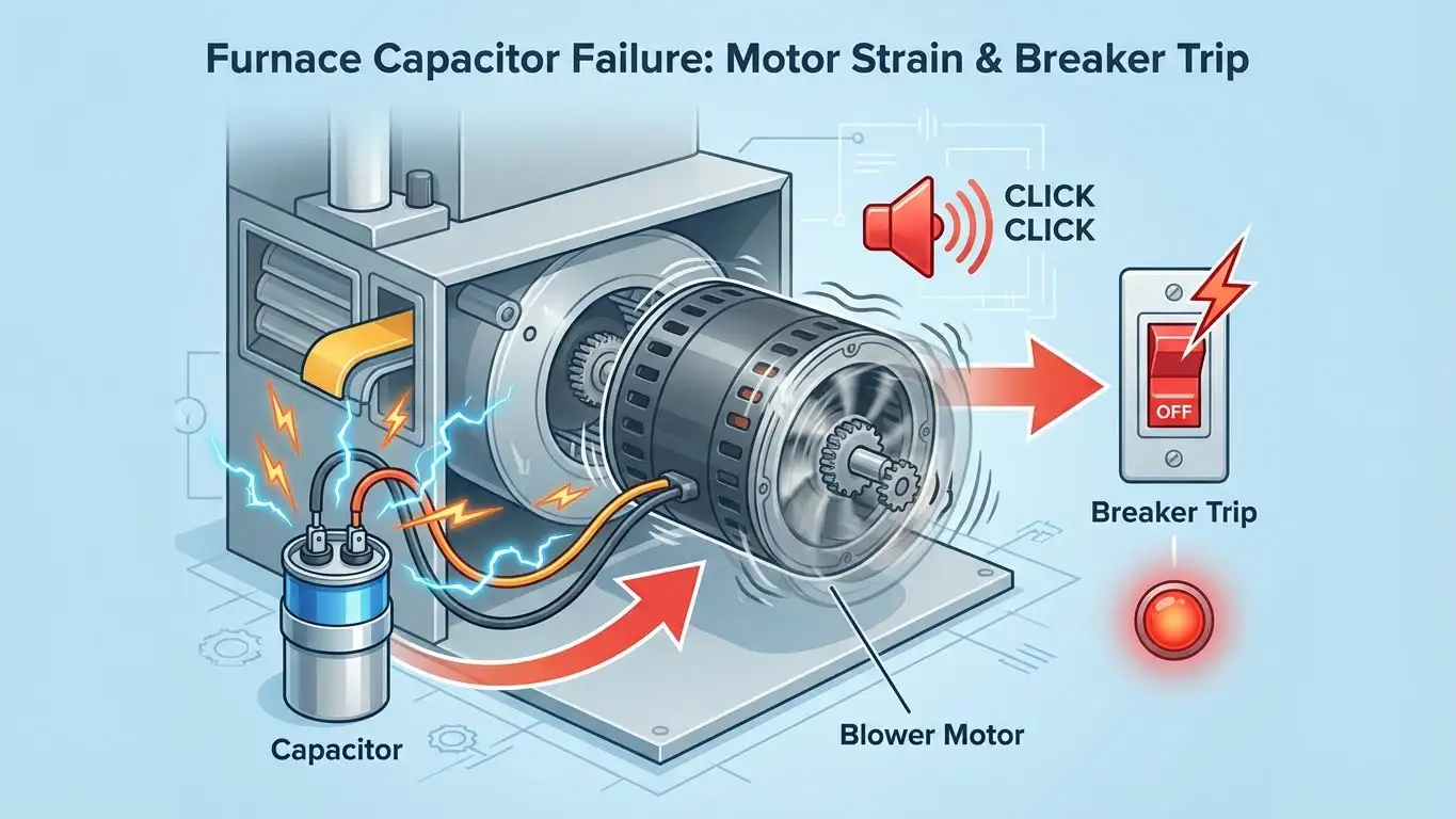 What Short Circuits Look Like Inside a Furnace