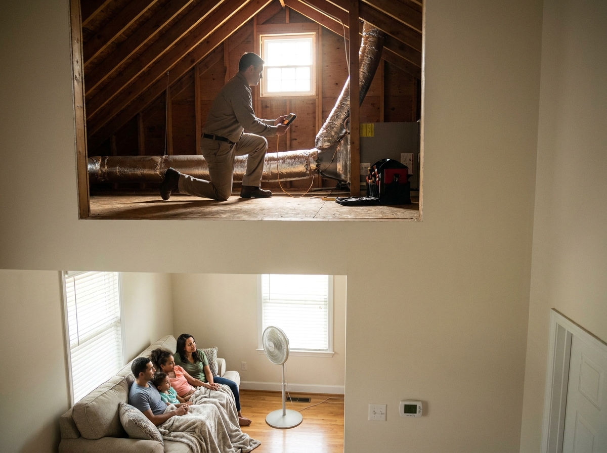 Why Two-Story Richmond Homes Struggle With Uneven Cooling — And How Technicians Fix It