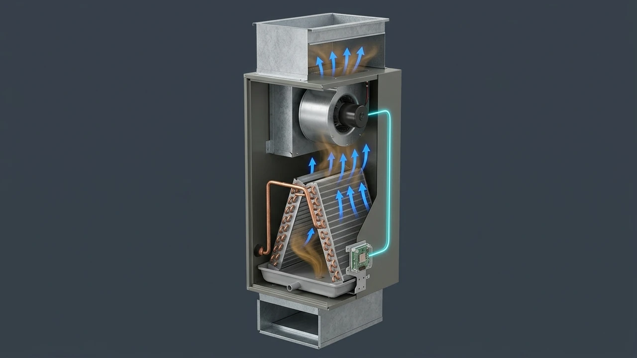 The Low-GWP Refrigerant Transition: What Richmond Property Owners Must Know About R-454B and A2L Safety Sensors 1 The Low-GWP Refrigerant Transition: What Richmond Property Owners Must Know About R-454B and A2L Safety Sensors - 3D Technical Cutaway
